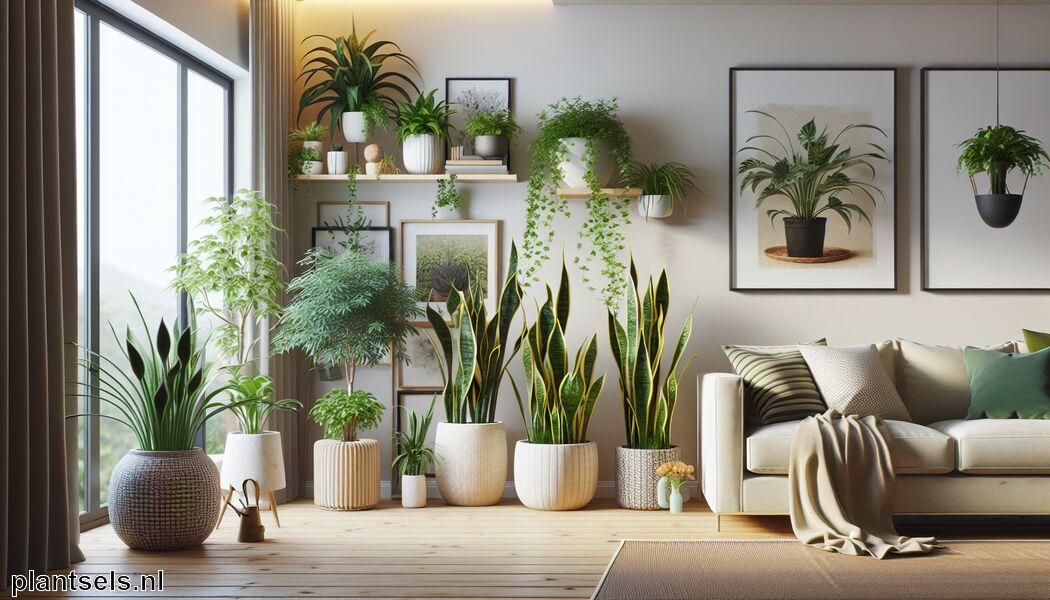 Sansevieria absorbeert schadelijke stoffen   - De beste kamerplanten voor een gezonde leefomgeving